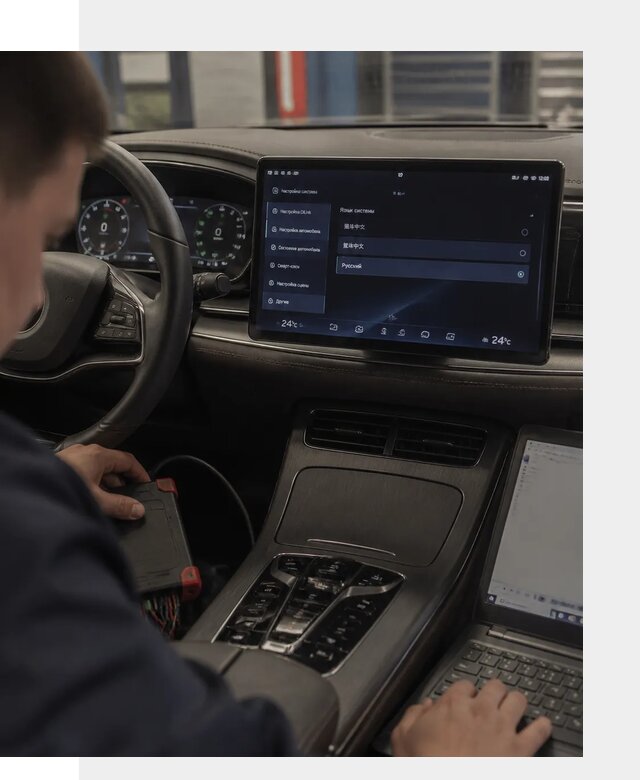 Русификация автомобиля BYD HAN для эксплуатации в Домодедове