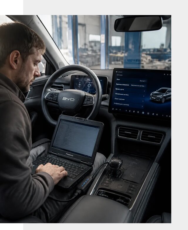 Русификация BYD Song Champion для авто под ключ в Домодедове